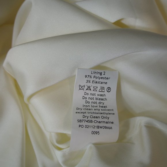 NEW House of CB London Charmaine Ivory Corset Maxi Dress size L+ #1429 - Picture 8 of 10